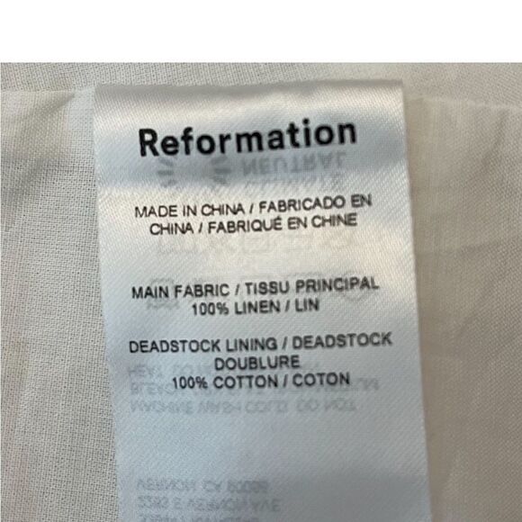 Reformation Weiss Linen Rare Dress Small NEW $218 - Picture 8 of 13